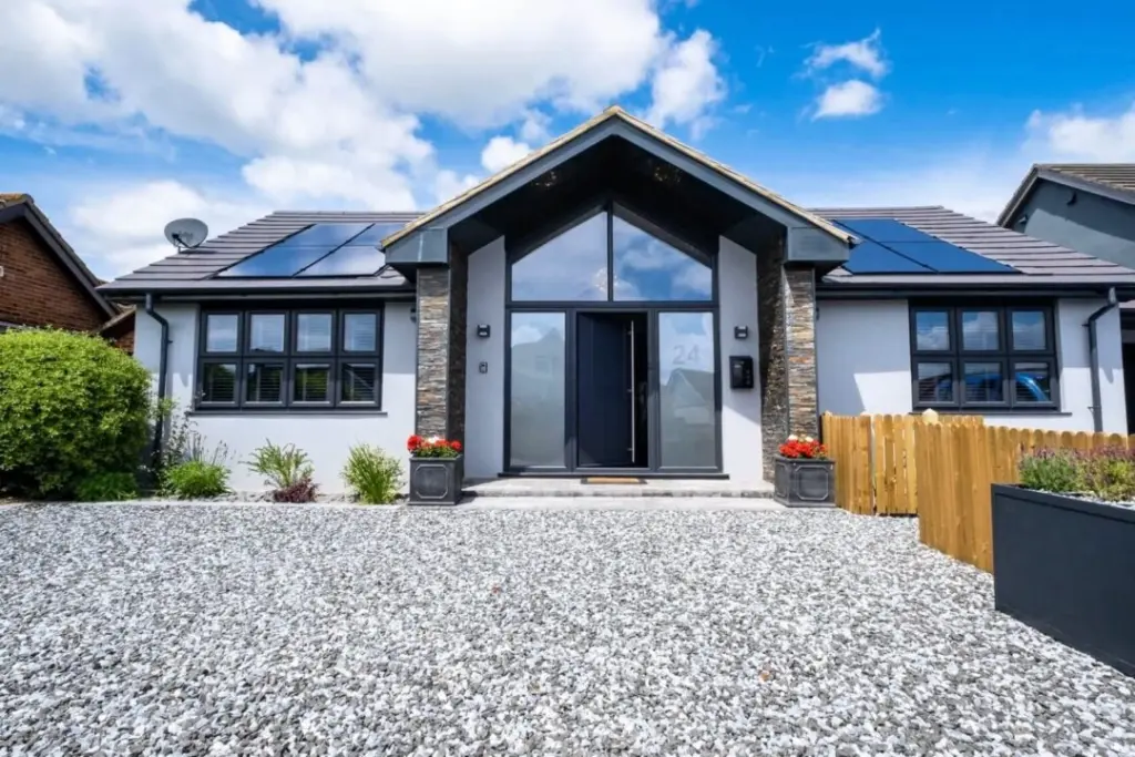 Modern new build home designed by architectural designers serving Poole and Bournemouth
