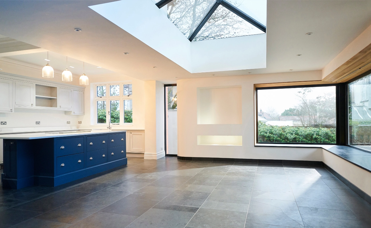House extension kitchen by Design and Development associates, an alternative to traditional architects in Poole and Bournemouth